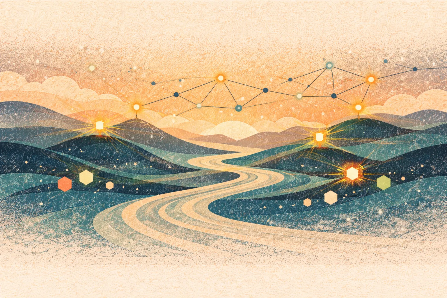 Fondo abstracto para el proceso de desarrollo