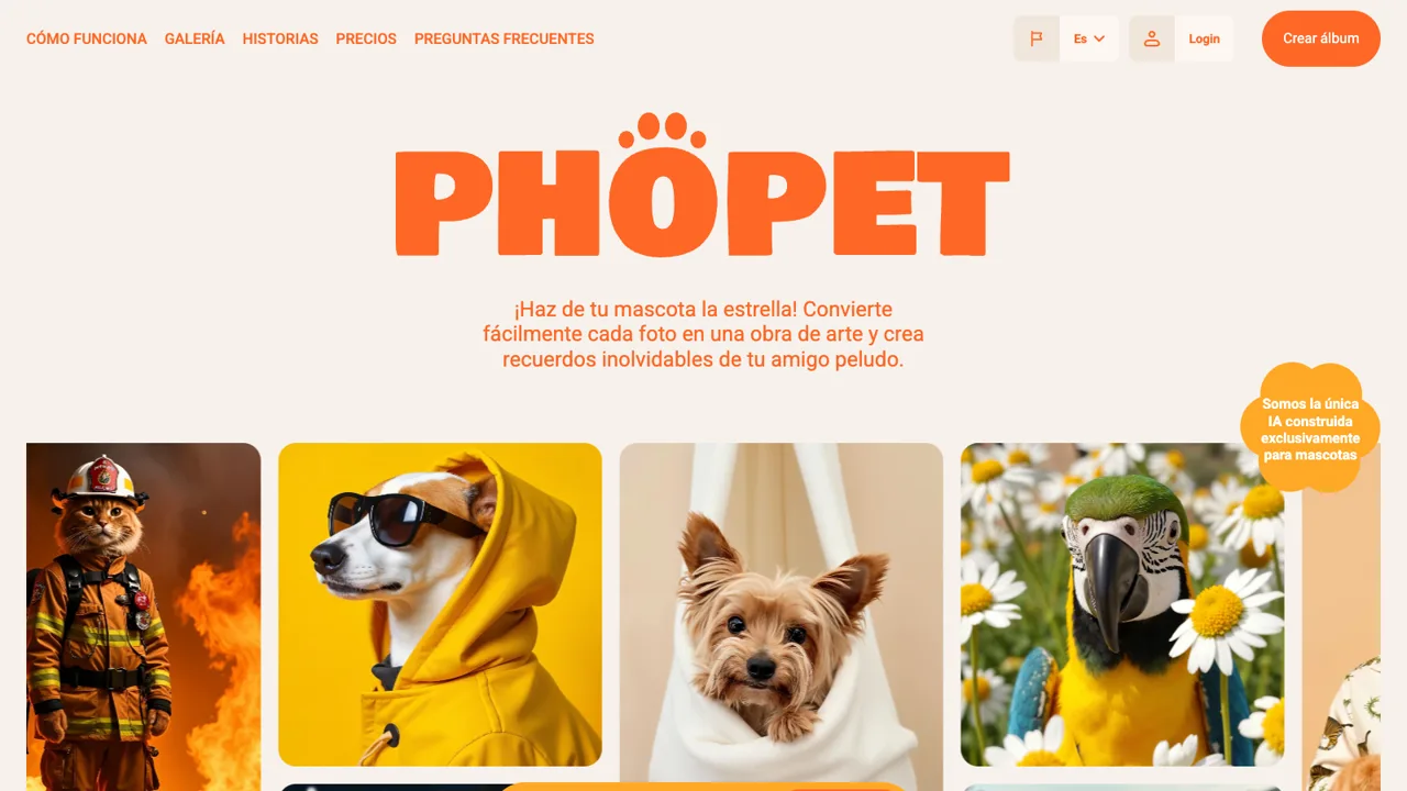 Phopet — AI pet portrait platform